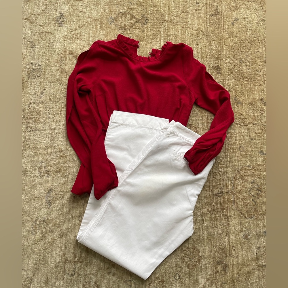 J. Crew Belmarin White Cotton Pants - Picture 12 of 14